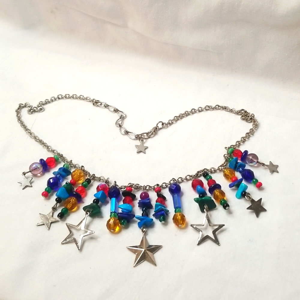 Beaded Star Necklace
